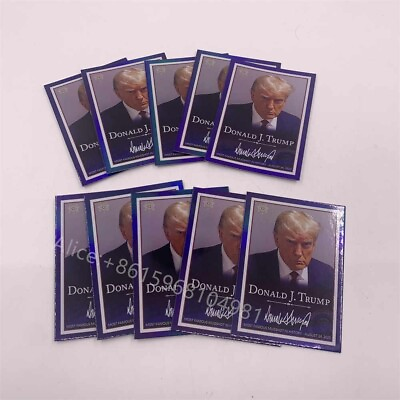 #ad 10pc Donald Trump 45th US President MUGSHOT Photo Paper Card Fans Collectibles $9.00
