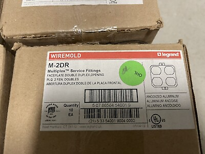 #ad 10 Pack Wiremold M 2DR MULTIPLEX Faceplate $110.00