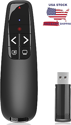 #ad Presentation Clicker Remote Wireless Laser Pointer Powerpoint USB PPT Presenter $24.86