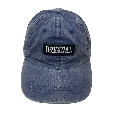 #ad Original Denim Hat Cap Blue Black Faded Distressed Adjustable Strapback $9.02