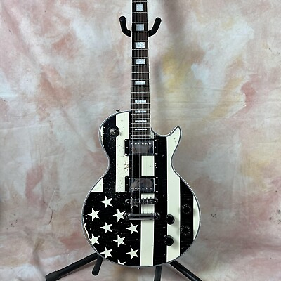 #ad Rock N Roll Relics Heartbreaker Electric guitar Black Flag Stunner Amazing Tone $299.00