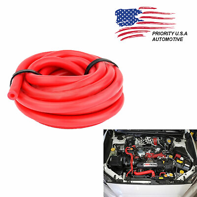 #ad 10mm 3 8quot; RED Vacuum Silicone Hose Racing Line Pipe Tube 5 Feet Per Order $9.89