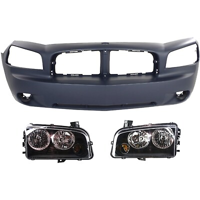 #ad Bumper Cover Kit For 2006 2007 Dodge Charger Front Built Up To November 08 2006 $395.08