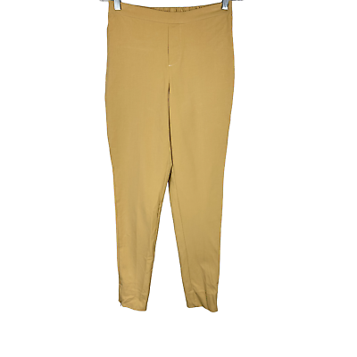 #ad Isaac Mizrahi Womens Tall 24 7 Clean Ankle Pant w Hidden Zipper Yellow Size 16T $15.00