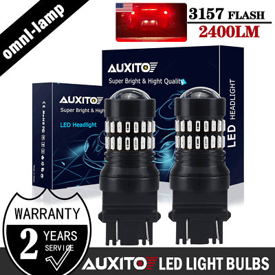 #ad LED Strobe Flashing Blinking Brake Tail Light 3157 Red for Chevy Silverado 1500 $14.59
