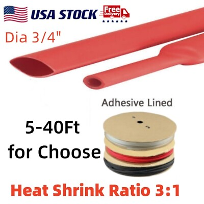#ad Heat Shrink Tubing 3:1 Insulation Wire Wrap Marine Waterproof Cable Sleeves $28.99