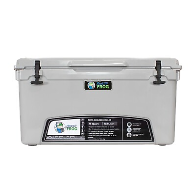 #ad Frosted Frog Gray 75 Quart Cooler Heavy Duty Ice Chest $319.99