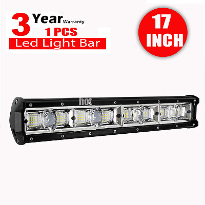 #ad 288W 17inch LED Light Bar Flood Spot Combo Beam Offroad Driving 4WD Lamp 4x4 SUV $37.04
