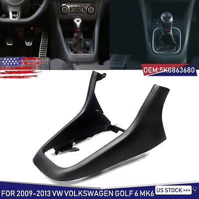 #ad For VW Golf MK6 2009 2013 Center Console Frame Trim Replacement 5k0863680 Black $62.38