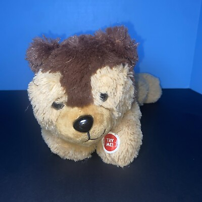 #ad Walgreen Plush Dog German Shepherd Puppy Barking Sound Brown Toy Lovey Laying $19.99