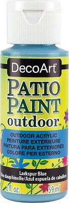 #ad DecoArt Patio Paint 2oz Larkspur Blue $9.57