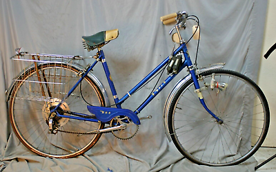 #ad 1960 BSA Vintage Cruiser Bike 50cm Small 5 Speed Blue Lugged Steel USA Shipper $191.84