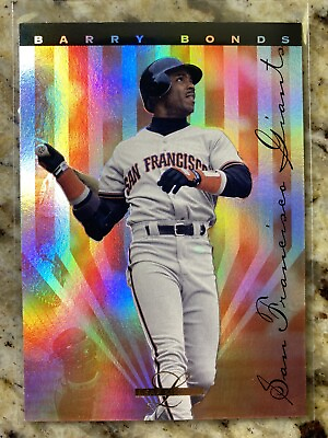 #ad 1995 Leaf Limited Barry Bonds #11 Prism Foil Baseball Card GIANTS $9.65