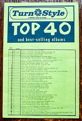 #ad Turn Style Top 40 selling 45#x27;s and Albums 1977 Bee Gees Andy Gibb Samantha Sang $6.99