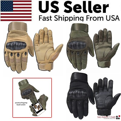 #ad Tactical Motorcycle Motocross Full Finger Gloves Motorbike Riding Racing Mittens $14.89