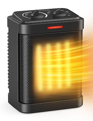 #ad Small Space Heaters for Indoor Use 1000W 700W Mini Space Heater with Thermos... $31.96