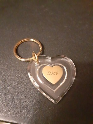 #ad quot;Dotquot; Namesake Heart Keychain $8.50