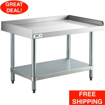 #ad 24quot; x 36quot; Stainless Steel Work Prep Table Commercial Equipment Stand Undershelf $252.99