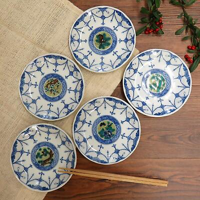 #ad Stylish Kutani ware small plates set of 5 Yoshidaya picture change pottery small $67.17