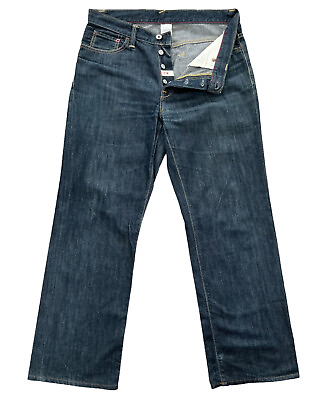 #ad Club Monaco 32 32 Fits 34x31 Boot Cut Jeans Button Fly Retro Heavy Denim Y2K $22.95