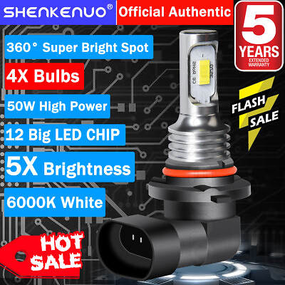 #ad For 2019 2020 Silverado WT Custom Trail Boss 4pc White LED Headlight Bulbs YH $25.77