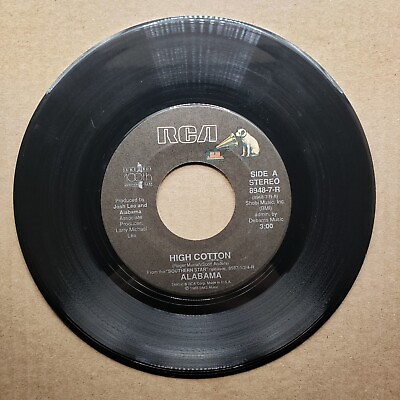 #ad Alabama Ole Baugh Road; High Cotton 1988 Vinyl 45 RPM $9.65