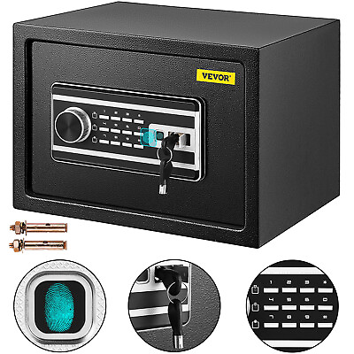#ad VEVOR Biometric Safe Box Fingerprint Keyboard Security Home Office Hotel Gun $66.89