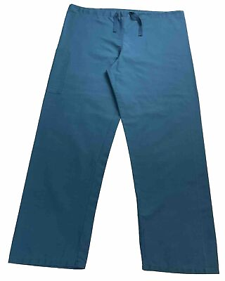 #ad Uniform City Scrub Pants Medical Uniform Teal Unisex Drawstrings 2 Pockets $14.87