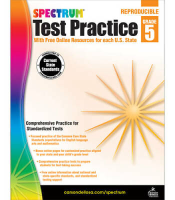 #ad Spectrum Test Practice Grade 5 Paperback By Spectrum GOOD $5.23