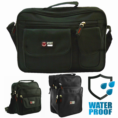 #ad Waterproof Business Crossbody Briefcase Messenger Black Shoulder Satchel Bag $10.99