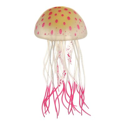 #ad Fish Tank Jellyfish Decoration Silicone Fluorescent Jellyfish Glow Ornaments... $15.66
