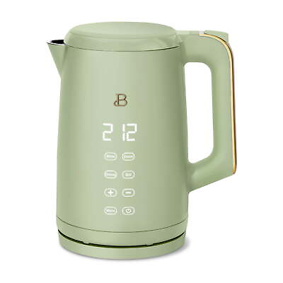#ad Beautiful 1.7 Liter Electric Kettle 1500 W with One Touch Activation White Icin $36.96