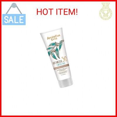#ad Australian Gold Botanical SPF 50 Tinted Mineral Sunscreen for Face Non Chemical $17.96
