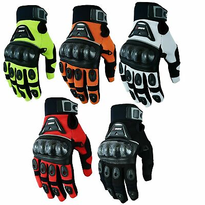 #ad Motorcycle Gloves Breathable Full Finger Racing Gloves Riding Cross Dirt Gloves $24.65