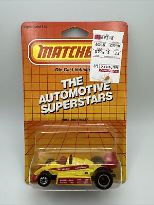 #ad Matchbox MB65 Indy Racer The Automotive Superstars #1765 NRFP 1987 Yellow 1:64 $19.99