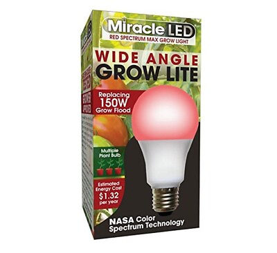 #ad NEW Miracle LED Wide Angle Red Spectrum Grow Light Bulb 11W LED Replaces 150W $10.99