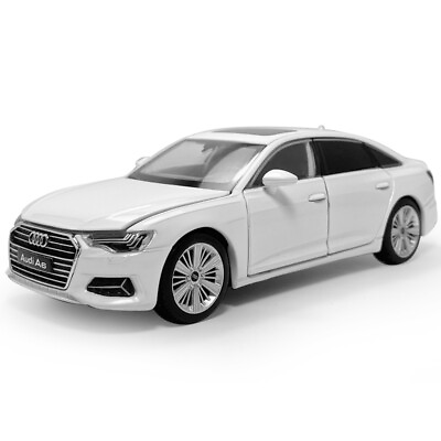 #ad 1:32 Audi A6 Model Car Diecast Toy Vehicle for Boys Kids Gifts with Light White $22.98