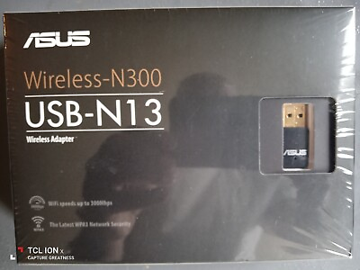 #ad asus wireless adapter N300 USB N13  WPA3 Wi Fi Security Standard $24.99