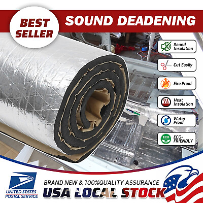 #ad Automotive Noise Deadening Heat Shield Insulation Sound Deadener Mat Dampening $31.93