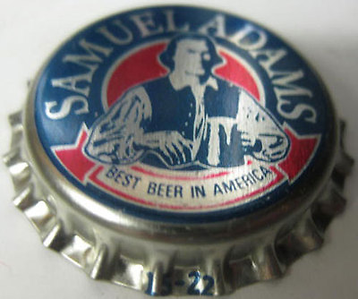 #ad SAMUEL ADAMS BEST BEER Beer CROWN unused Bottle CAP Boston MASSACHUSETTS Man $3.49