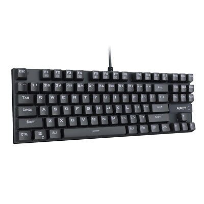 #ad Aukey KM G9 KMG9 TKL Mechanical Keyboard Blue Switches Compact 87Key $19.21