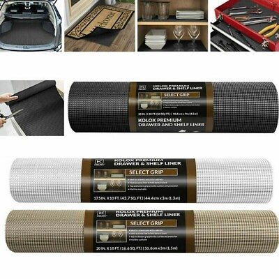 #ad Non Slip Grip Mat Roll Rubber Shelf Drawer Liner Table Kitchen Cupboard USA $17.00
