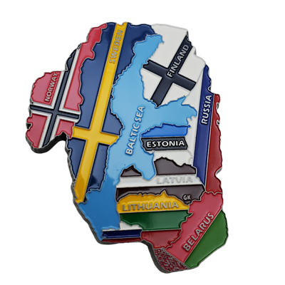 #ad Nothern Europe Countries Fridge Magnet Souvenir Norway Sweden Finland Estonia $9.99