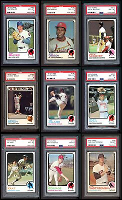 #ad 1973 Topps Baseball Complete Set 8 NM MT $15270.00