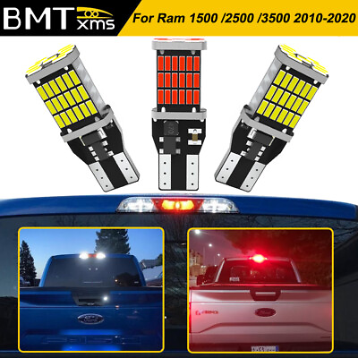 #ad LED Cargo TrunkThird Brake Light Bulbs White red for Dodge RAM 1500 2500 3500 $11.98