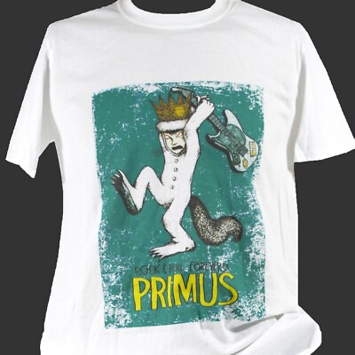 #ad Vtg Primus Rock and Roll Forever Cotton White T Shirt Unisex S 5XL J799 $21.89
