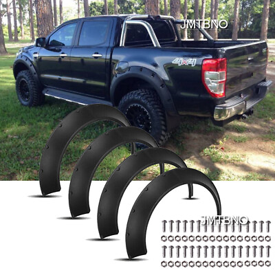 #ad Car Flexible PU Wheel Arches Fender Flares Extra Wide Body Kit For Ford Ranger $93.61