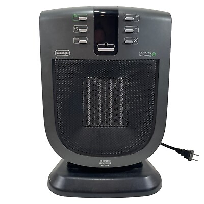 #ad DeLonghi Oscillating Portable Digital Ceramic Heater DCH5090EL Tested EUC $21.95