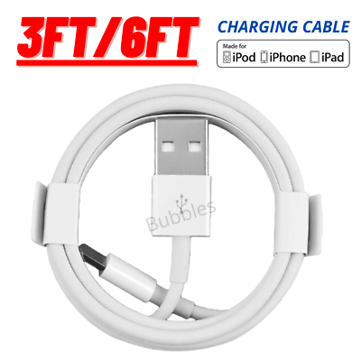 #ad USB Charger Cable Fast Charging Cord 3 6 ft For iPhone13 12 11 Pro XS XR 8 7 6 5 $2.99