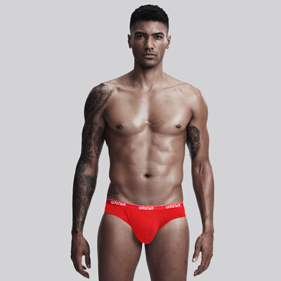 #ad ADANNU Sexy Men#x27;s Soft Cotton Comfortable Briefs Low rise Breathable Underwear $8.99